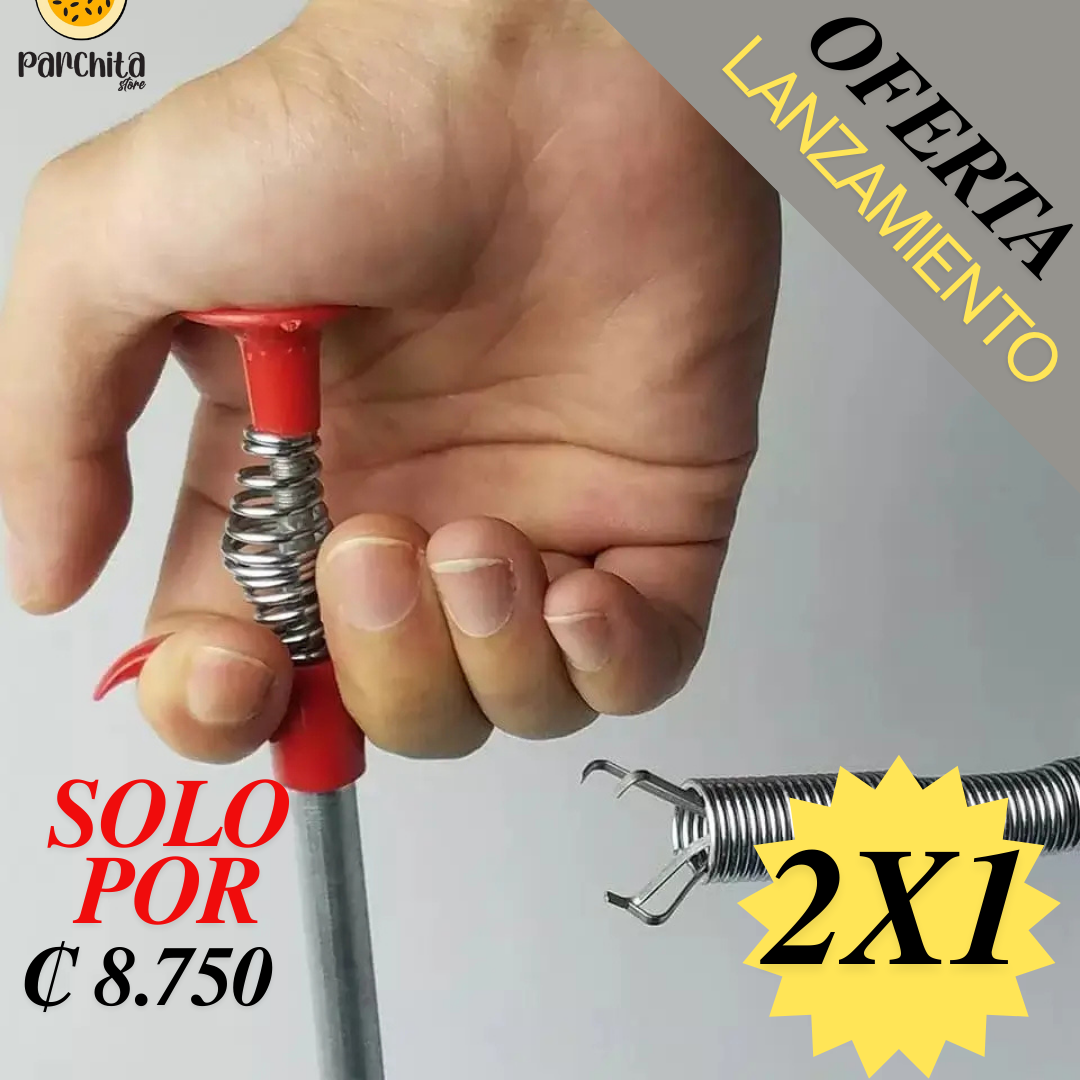 Destaqueador De Drenajes, Tuberías ,Inodoro, Lavadero Tipo Pinza FLUSH PRO!