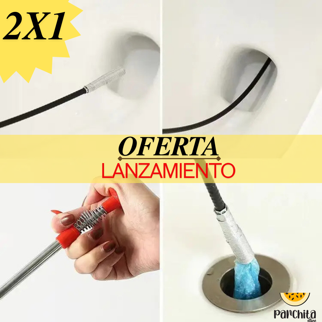 Destaqueador De Drenajes, Tuberías ,Inodoro, Lavadero Tipo Pinza FLUSH PRO!