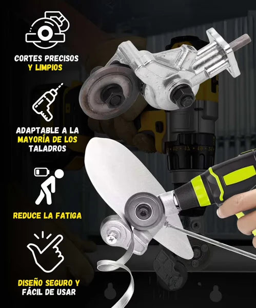 Adaptador para Cortar de Lamina de Metal  AcerCorte Pro! (No incluye Taladro)